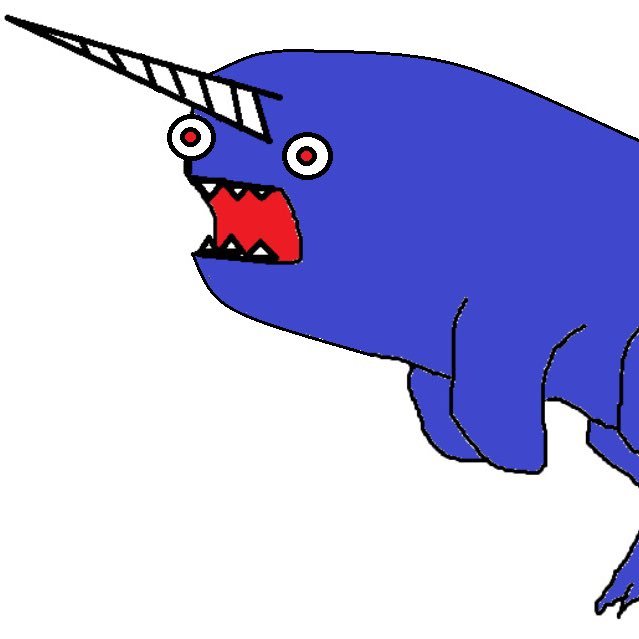 BipedalNarwhal's profile picture. Just don’t ask where I got the idea for this abomination.