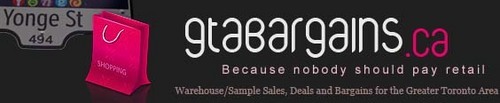 Greater Toronto Warehouse Sales, Sample Sales, Hot Deals & Bargains