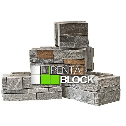 PENTABLOCK™ is a revolutionary interlocking construction block system with natural stone veneer that's changing the game in the construction industry.