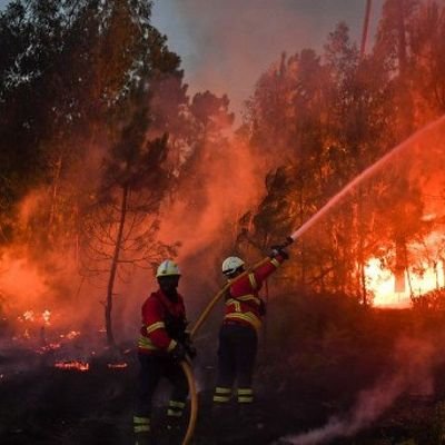 Página de grupo de bombeiros portugueses