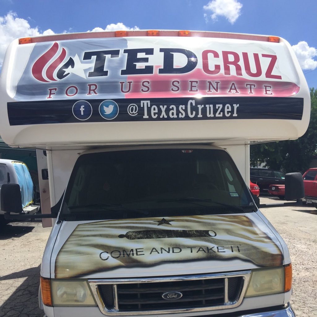Cruzin in the Lone Star State to help reelect @TedCruz to the U.S. Senate. #Cruzer #CruzCrew #CruzinTX #TXSen