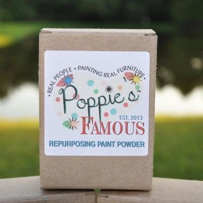 Poppie's Paint Powder™ is the finest product on the market for Chalk Painting! Simply add Poppie's Paint Powder™ to ANY Color or Brand of Paint 🎨🎨🎨