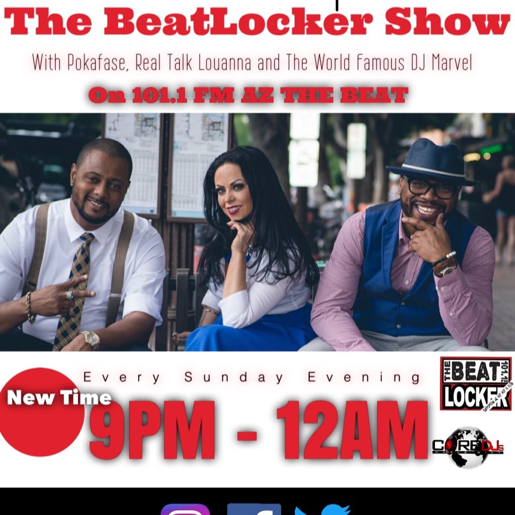 THE BEST 3 HOURS IN RADIO, EVERY SUNDAY EVENING W/ @yababymamasfave @djmarvel_1 @Realtalklouanna FROM 8pm - 11pm ON 101.1 FM the BEAT @azthebeat