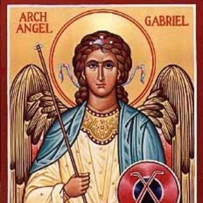 Gabriel the Angel. Jesus is my rock. Ain’t no party like a Holy Ghost party cause a Holy Ghost party don’t stop. Heaven Ya! #blessed 🙏