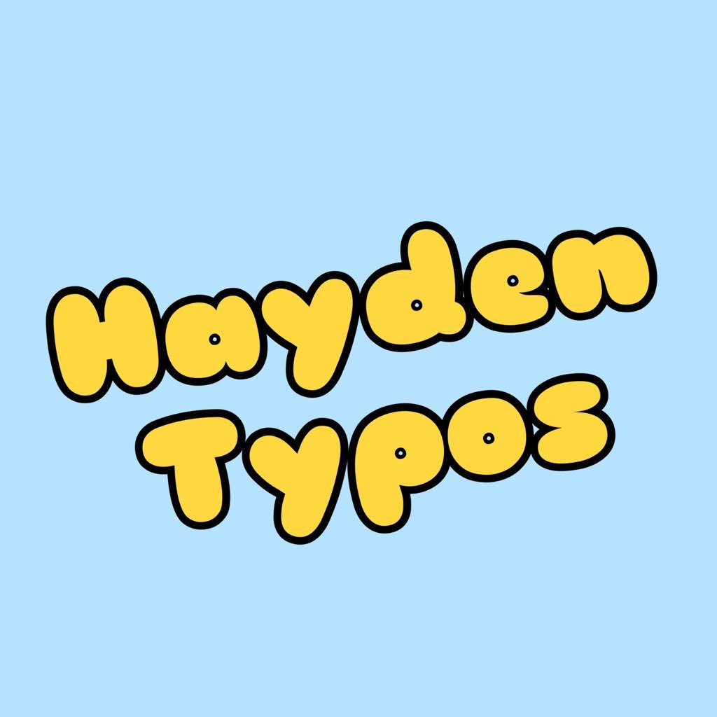 HaydenTypos's profile picture. An account dedicated to posting almost every typing error @agevtcarter makes. Merch coming soon. DM us any typos Hayden makes that we didn't catch!