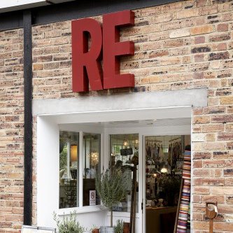 RE, Corbridge, Northumberland. REcycled, REstored, REscued and REused products