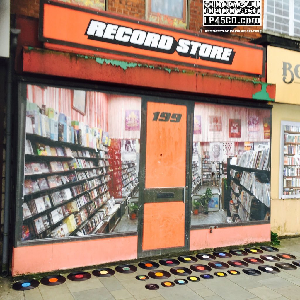 CD & Record Dealing Small Business, Physical Artefact, Northern Ireland based and tweeter of photos of vinyl records in slightly peculiar places (Steve Andrews)