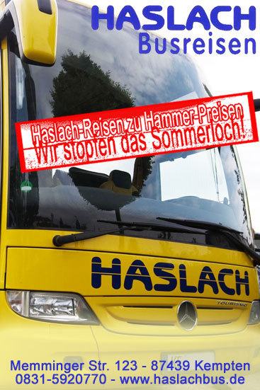 HaslachBus's profile picture. Wir planen und organisieren Ihre Reise nach Ihren Vorstellungen.
Wir sind Spezialist für Schulabschluss-, Vereins und Clubreisen.