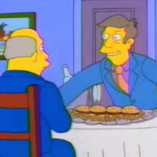 D'oh, no. I said steamed HAMS. That's what I call hamburgers!