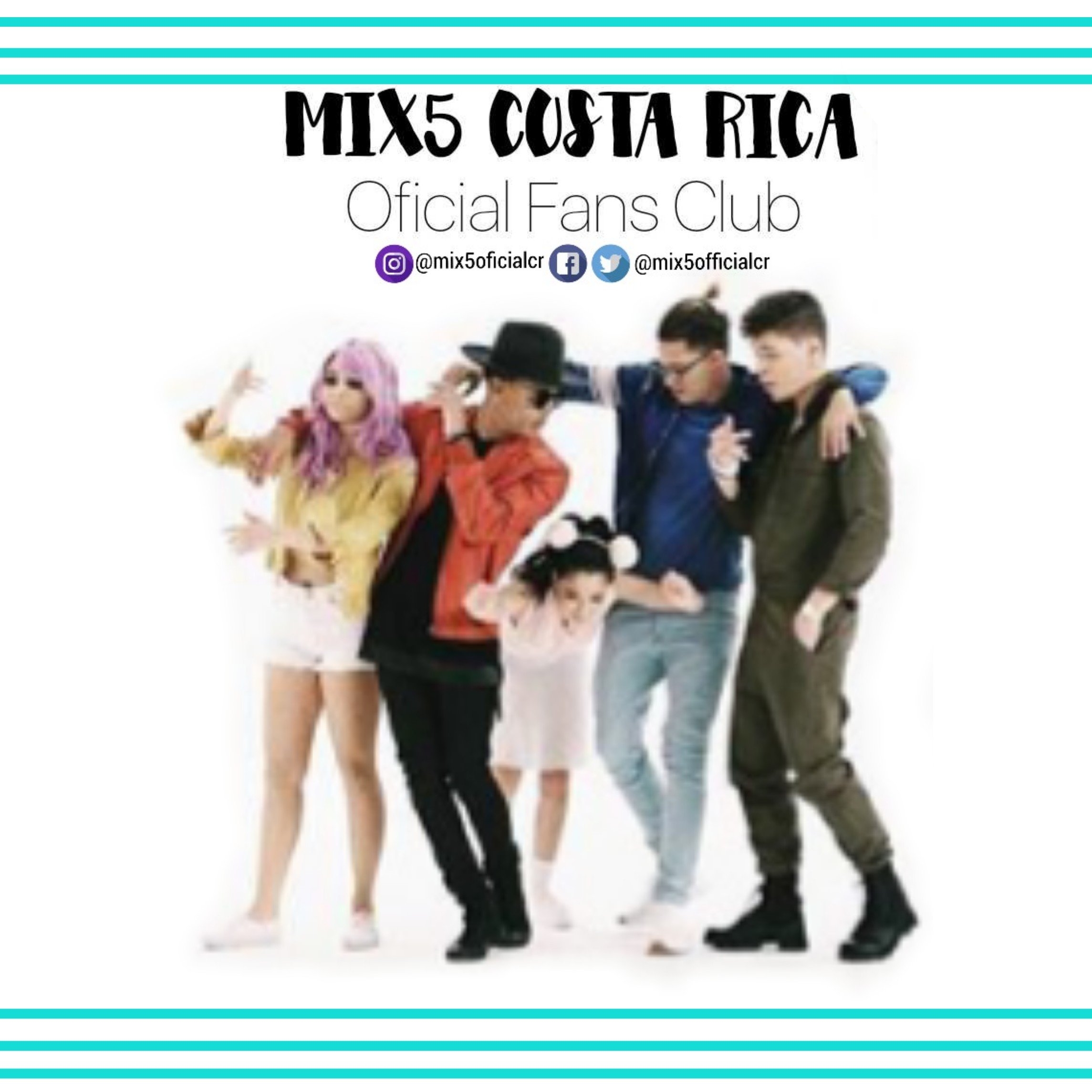 Primer Fans Club Oficial de MIX5 en Costa Rica 🇨🇷 •Danelly. •Taishmara(fta). •Christian. •Brian. •Ario. @mix5official #MIX5CostaRica