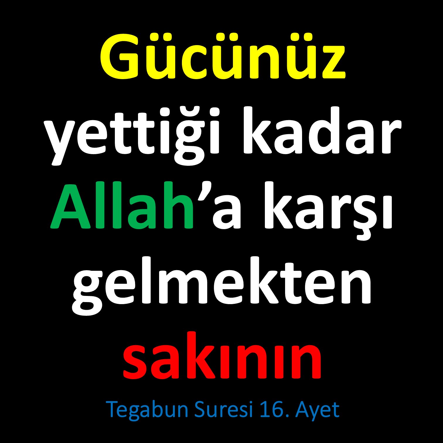infakedelim's profile picture. Zumer/61: Allah, kendisine karşı gelmekten sakınanları başarıları sebebiyle kurtarır; onlara kötülük dokunmaz, onlar üzülmezler de. 
https://t.co/9AYx1STGGy