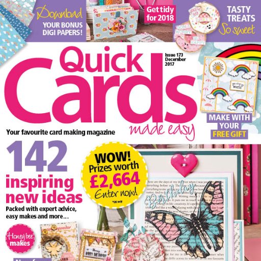 Quick Cards Made Easy is packed full of beautiful cards for every occasion, that can all be made in under an hour!