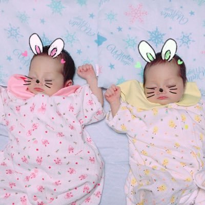 2017.8.4出産 Twins Baby Girl👶🏻👶🏻💓埼玉県在住.新米ママ🙆mama友募集💓副業NG✋🏻
