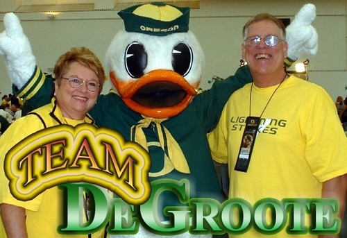 Don and I love living in Eugene. The area is a recreation destination. We cheer for the Oregon Ducks. Our 9