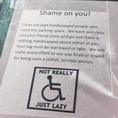 Shaming those who abuse handicap parking in #SoCal #LongBeach #Cerritos #Lakewood #Bellflower #OC Send us offender pics to RT!