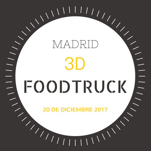 Somos el primer #FoodTruck de España que ofrece comida impresa en 3D. ¡Ven a conocernos el día 20 de diciembre a Nuevos Ministerios! 🚚 ¡No lo olvidarás!