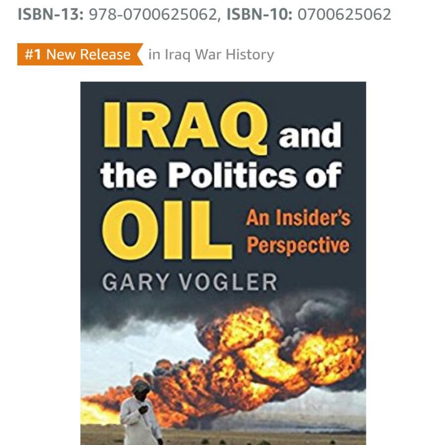 Worked for Defense Department in Iraq for 75 months on oil sector.  Author of Iraq and the Politics of Oil.