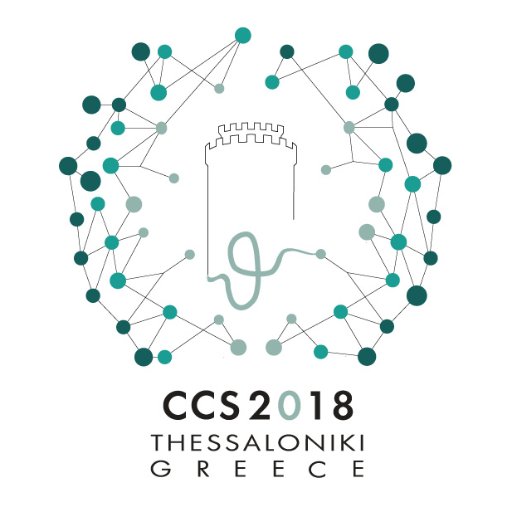 Conference on Complex Systems 2018 #CCS18 #CCS18GR Chaired by Panos Argyrakis