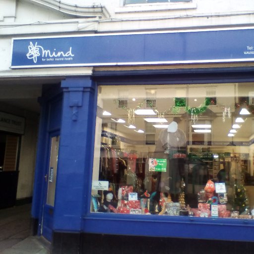 The @MindCharity shop in Exeter, EX4 1AP. Pop in to browse or donate! Sorry we can't answer questions about items, mental health or services.