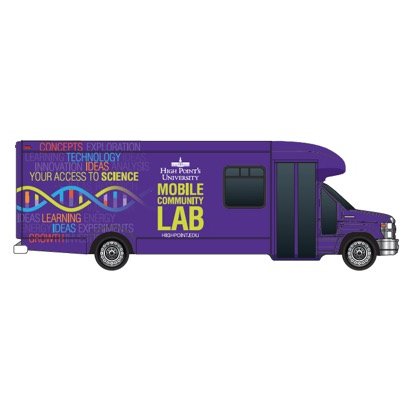High Point's University Mobile Community Laboratory. Inspiring our community and the next generation of scientists by promoting science education. #HPUMobileLab
