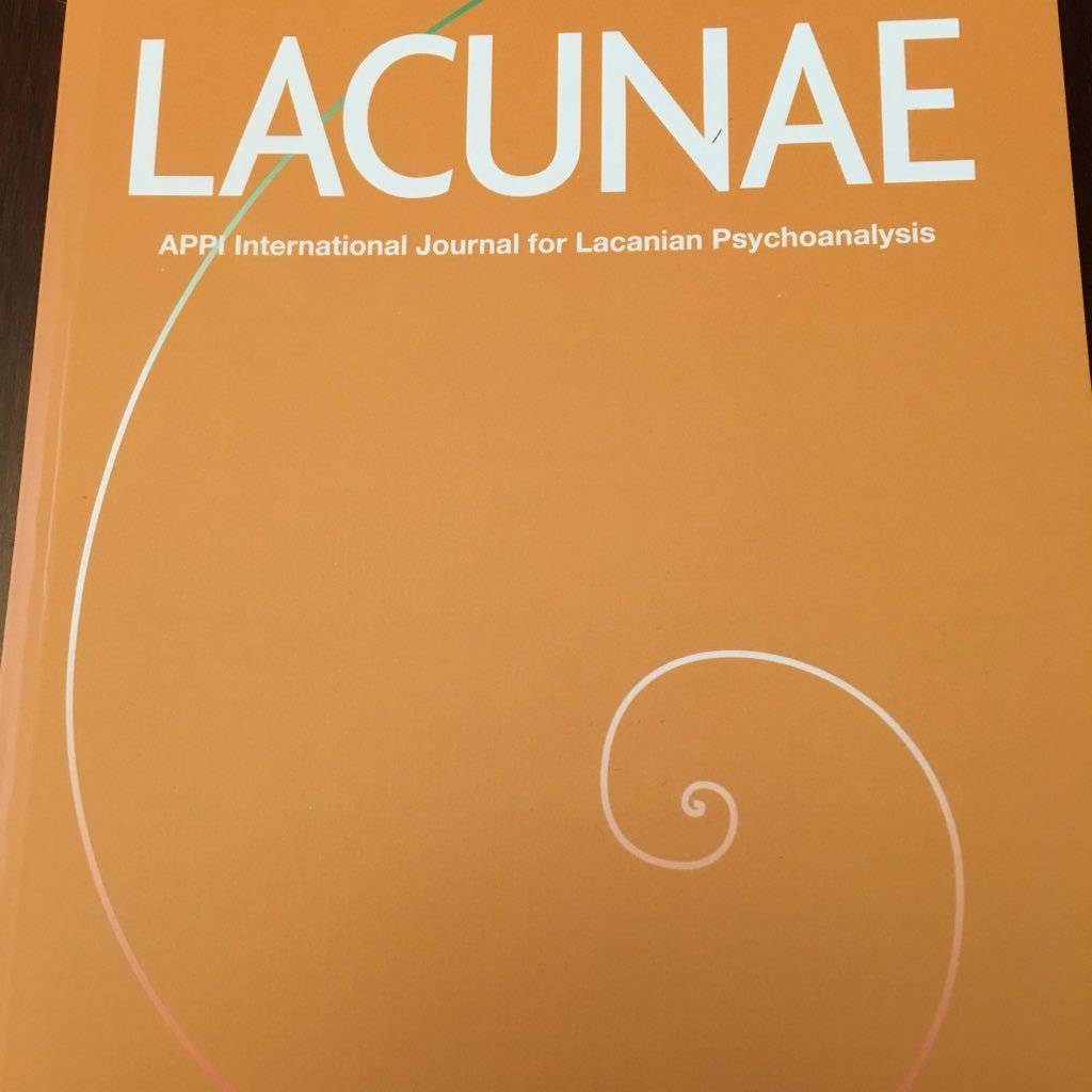International Journal for Lacanian Psychoanalysis, pub. by APPI. Publishes peer-reviewed papers on Freudian & Lacanian psychoanalysis. Editor, Eve Watson