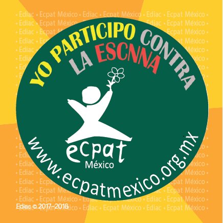 Ecpat México es la representación local de ECPAT Internacional (End child prostitution, child pornography and trafficking of children for sexual purposes).