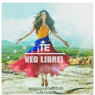 Venezolana queriendo la libertad y democracia para mi pais.