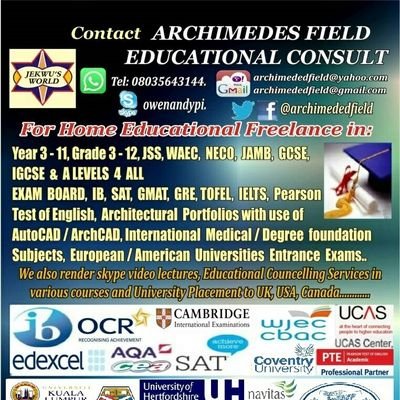 Archimedesfield's profile picture. Home Educational Freelance, Oversea University Placement, Educational Counselling, Food Vendor Service and School bus Service