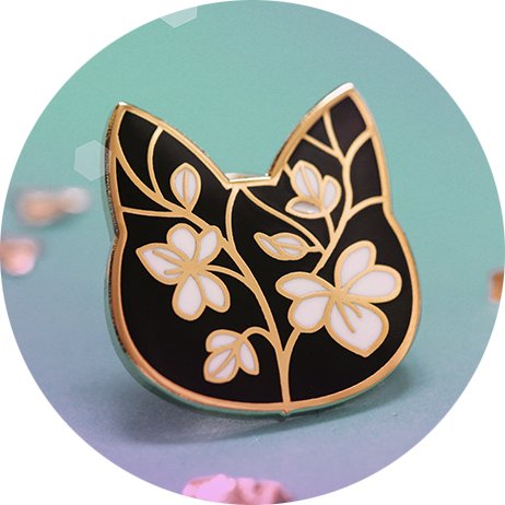 Unique and affordable designer jewelry: glow in the dark, cats, galaxy, lapel pins, patches, necklaces, and more!