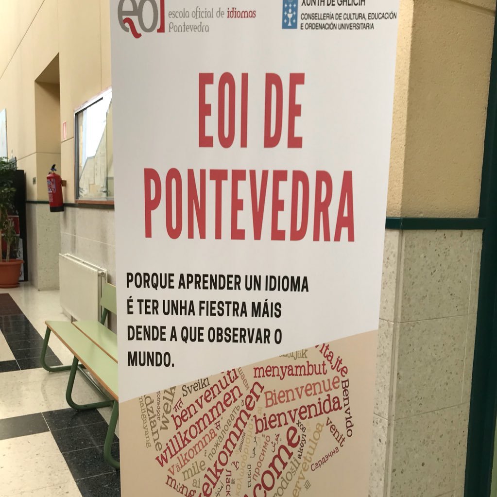 Twitter oficial da Escola Oficial de Idiomas de Pontevedra.