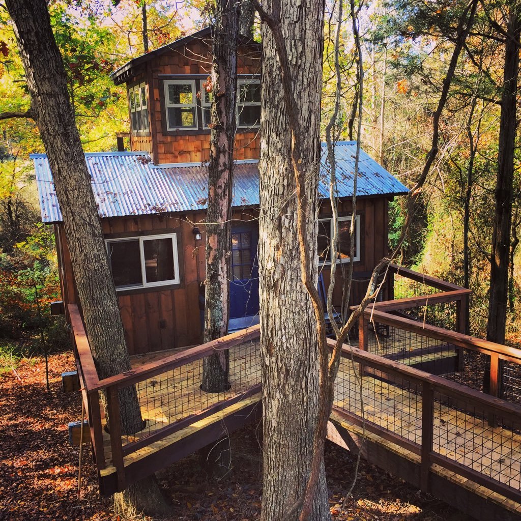 Come stay 30 feet up in the trees in one our (8) custom built treehouses. Enjoy our private 26 acre farm and glamping at its finest!