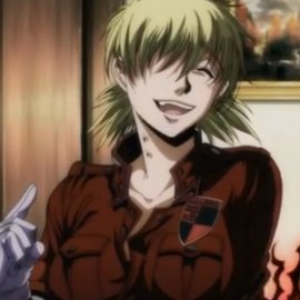 Hello, my name is Seras Victoria! I am the Hellsing Organization's Trump Card, and a real vampire. My Master is @RomaniaMonster. I waited, and he came back.