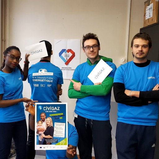 Civigaz93700's profile picture. Civigaz est une mission qui engage 9 volontaires en service civique afin de mieux maîtriser l'énergie dans des milliers de foyers #CIVIGAZ