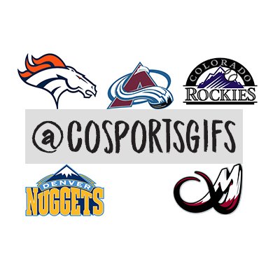 Here to make dope gifs of your fav Colorado sports teams. @broncos @avalanche @nuggets @rockies @mammothlax #broncoscountry #goavsgo