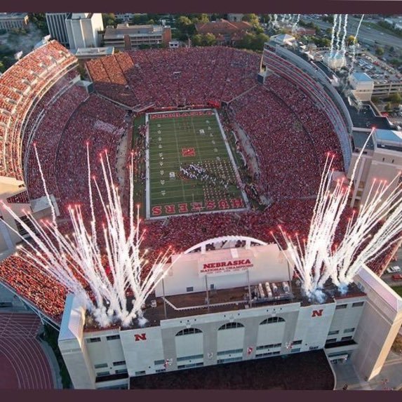 There is NO Place Like Nebraska! Husker Nation represents in the heart of the Deep South #GBR 🔴⚪️🏈🌽🎈☠️🇺🇸