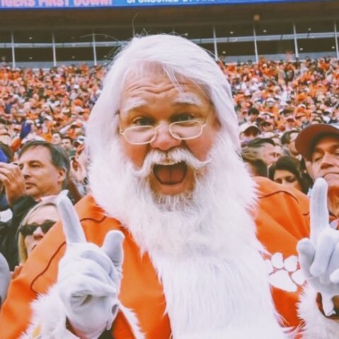 clemsonsanta's profile picture. Spreading Christmas Cheer to the Tiger Nation !!