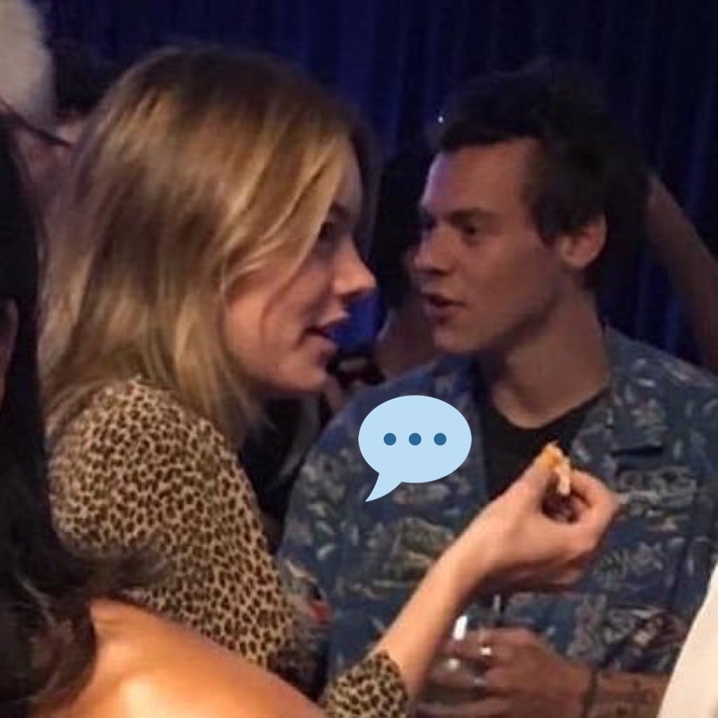 100% real conversations between Harry Styles and Camille Rowe.