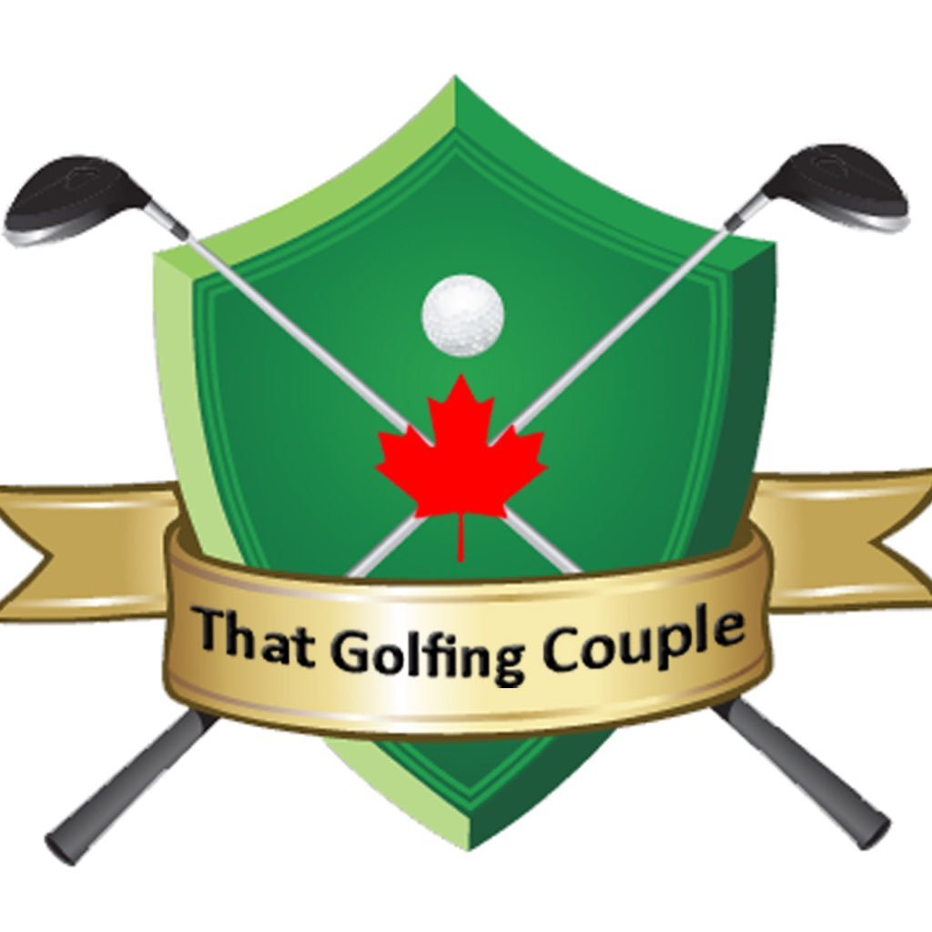 A happily married couple helping other people enjoy the great game of golf.