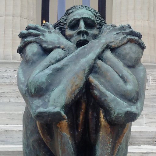 Eternal Vigilance bronze sculpture by John Silk Deckard. Erie Art Center