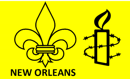 The Twitter page for Amnesty International New Orleans.  Meet every 2nd and 4th Wed. @ 6pm@ bean gallery mid-city: 637 N. Carrollton