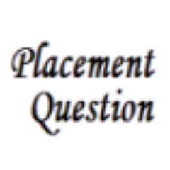 PlacementQ's profile picture. Placement questions and answers with explanation for competitive examination, interview and entrance test.