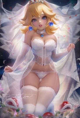 #futa #lewdrp lesbian princess of the mushroom kingdom!