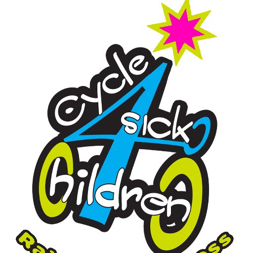 A cycling team RAISING AWARENESS for sick and disabled children and aiding to give help & support to their families