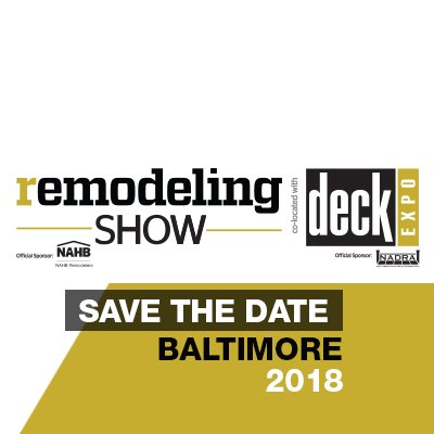 The Remodeling Show co-located with DeckExpo is your go-to event for all materials and services related to the remodeler and custom builder segment.