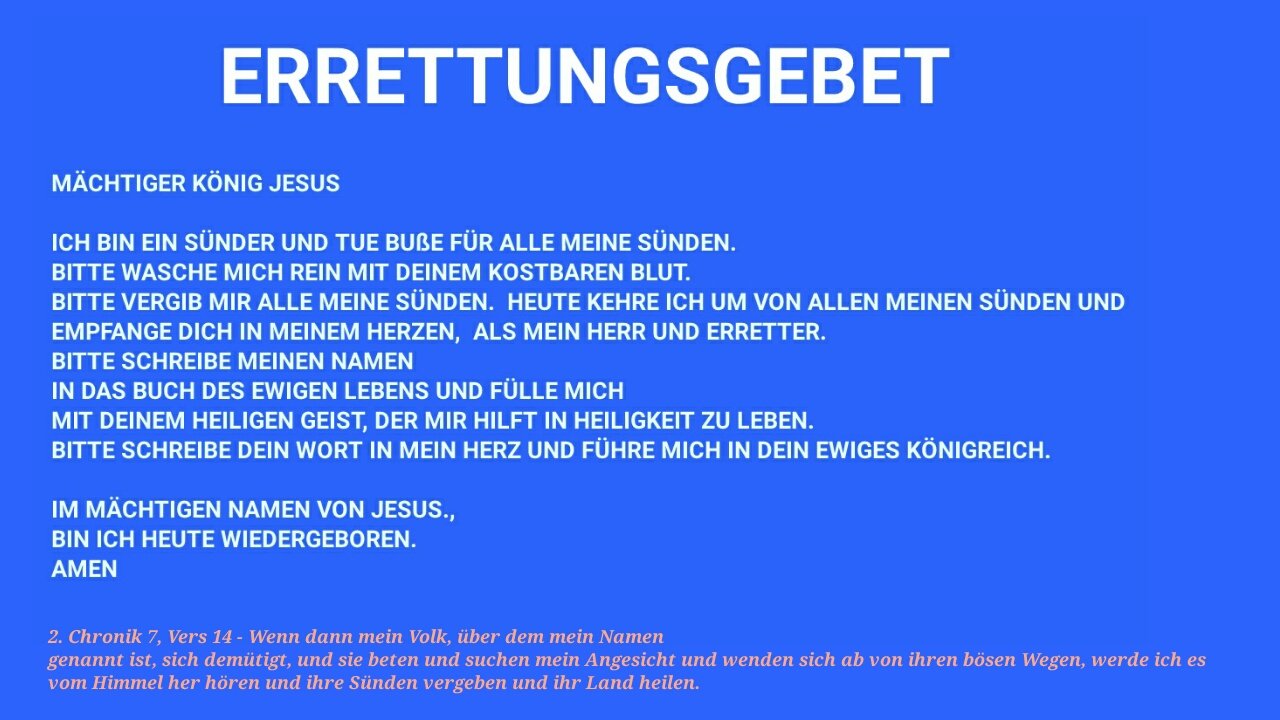 youtube kanal : JESUS kommt Deutschland. Tut Buße! JESUS, Der MESSIAS kommt bald wieder, um SEINE Gemeinde zu holen. IFB