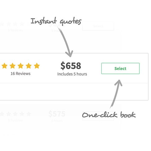 Make moving easy! Instantly find, compare and book movers for moving day.