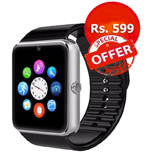 Get Fully Featured Smart Watch in Just Rs.599. Buy Now from our website & get delivery across India in 4 Days. #SmartWatch599