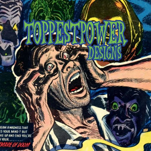toppestpower designs unique patterns to wear & flaunt. (mostly #horror , #horrorcomics ,& #comics related ones!) * also: tweets abt comics, horror &music!