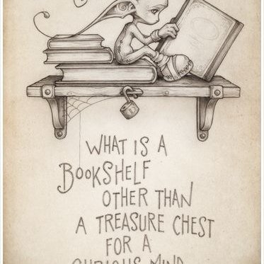 I love books... with them you can travel all over the world, you can stimulate your creativity... You can be a princess or a hero or anything you wish to be....