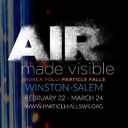 An Interactive Public Artwork Illuminates Dangers in our Air: Watch for PARTICLE FALLS by artist Andrea Polli in a NC city near you.